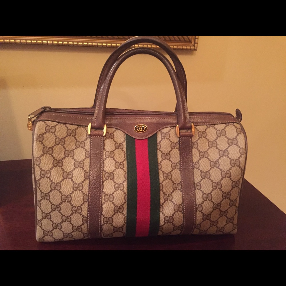 Gucci Vintage Small Boston Bag